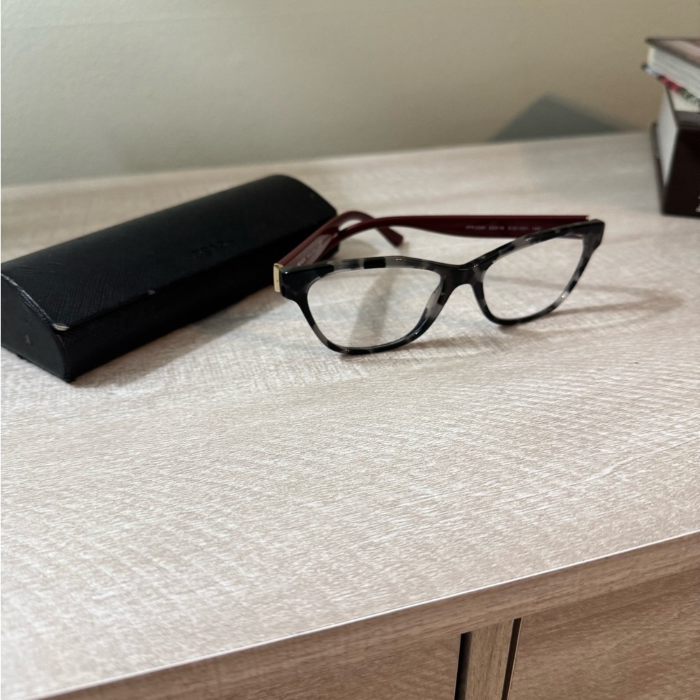 Prada Black and Red Women's Glasses